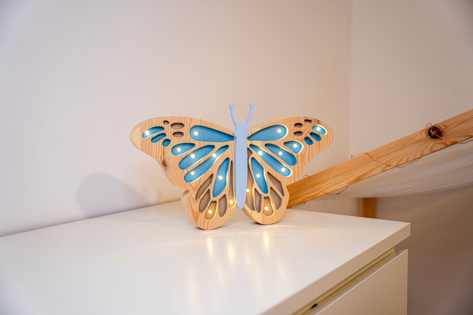 DSC01248 Lámpara Mariposa de Madera