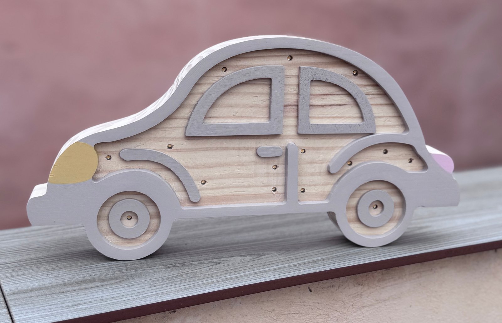 Lámpara cochecito de Madera